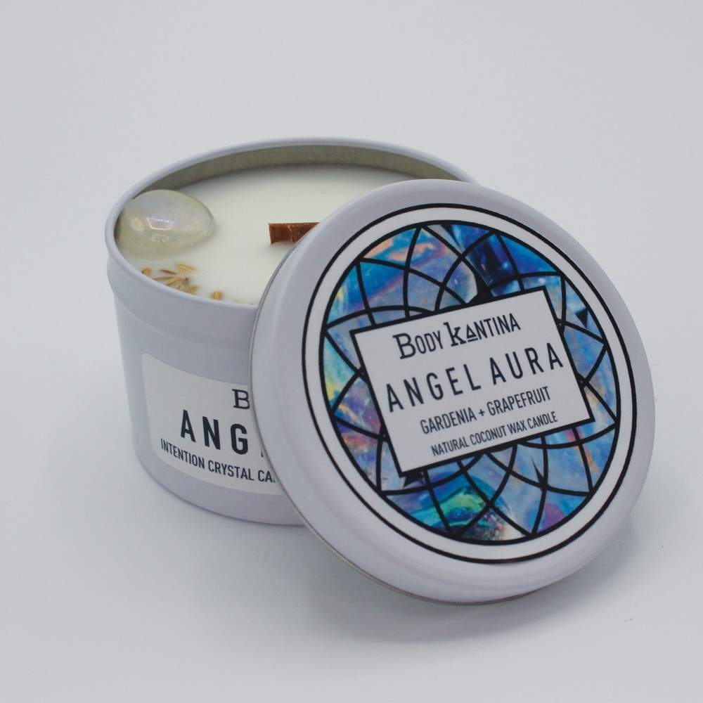 ANGEL AURA CRYSTAL CANDLE